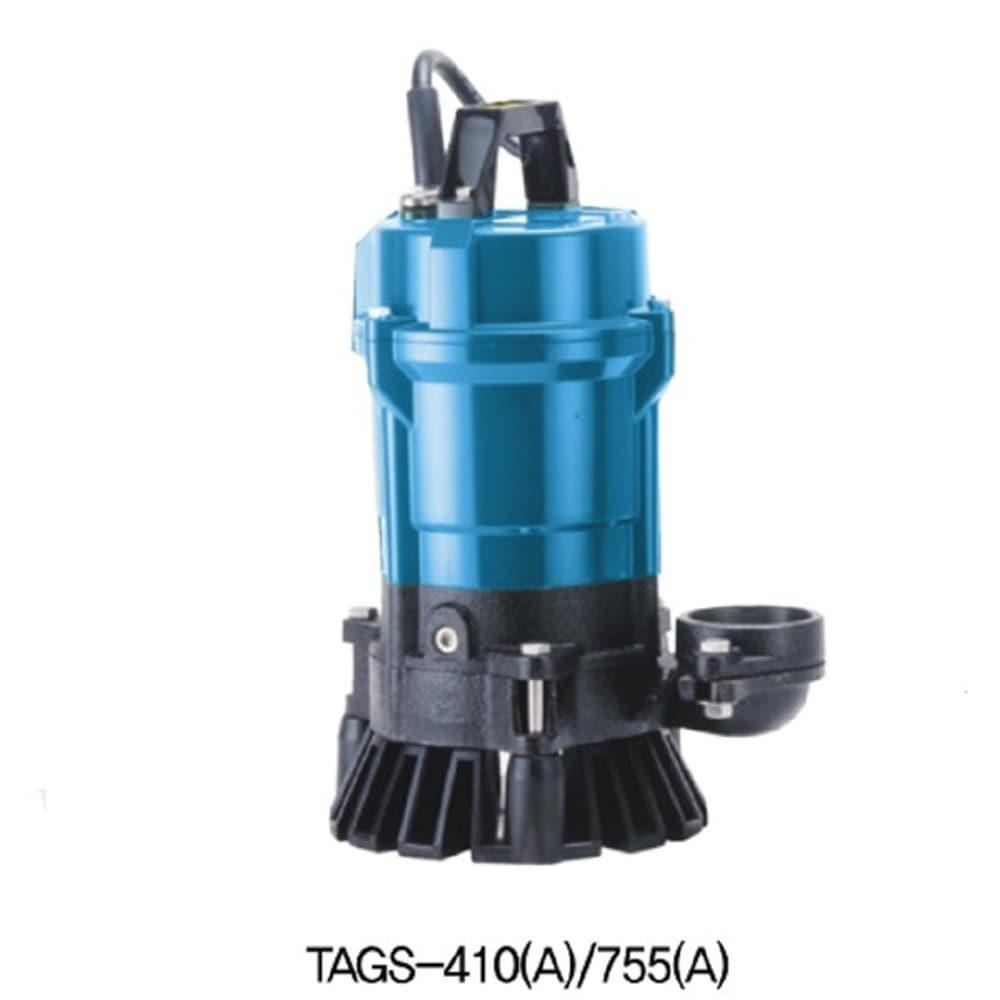 트리톤펌프 TAGS-410 1/2마력 단상 수동 50A 수중샌드펌프 뻘 모래찌꺼기 건설현장 공장 터널공사용 테티스펌프